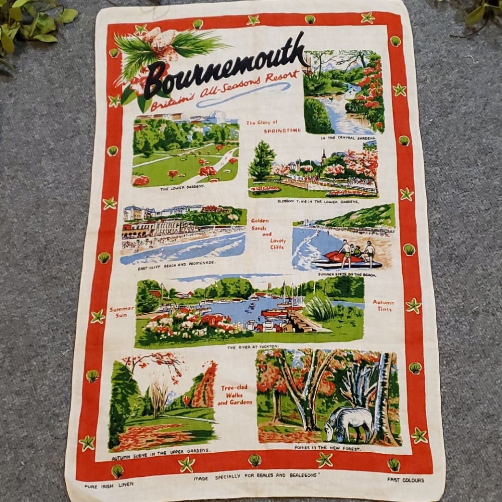 BOURNEMOUTH tea towel.   #2232